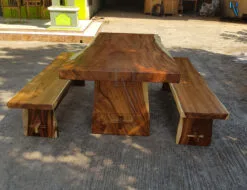 Harga Meja Makan Trembesi Kayu Solid Grade A Quality BA-25