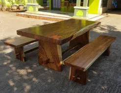 Harga Meja Makan Trembesi Kayu Solid Grade A Quality BA-25