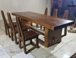 Meja Makan Minimalis Terbaru Klasik Natural Color BA-27
