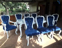 Meja Makan Mewah Jepara Duco Color Furniture Jakarta Kekinian BA-31