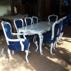 Meja Makan Mewah Jepara Duco Color Furniture Jakarta Kekinian BA-31.1