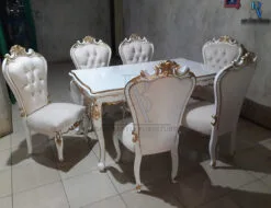 Meja Makan Mewah Luxury Duco Great Carving Majestic BA-32