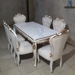 Meja Makan Mewah Luxury Duco Great Carving Majestic BA-32.1