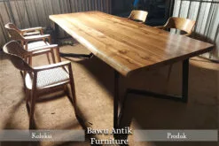 Meja Makan Jati Minimalis Industrial Design Sale BA-41