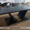 Meja Makan Minimalis Duco Black Mamba Glossy Color BA-43