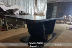 Meja Makan Minimalis Duco Black Mamba Glossy Color BA-43.1