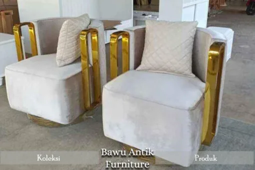 Sofa Minimalis Modern Stainless Single Seater BA-66