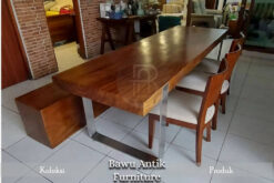 Dining Table Minimalist Stainless Industrial Style BA-72