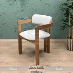 Desain Kursi Kafe Minimalis Terbaru Kayu Jati Perhutani BA-88
