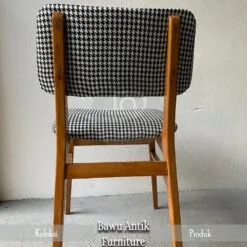 Kursi Cafe Kayu Jati Vintage Retro Classic Monochrome BA-93.1