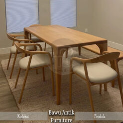 Meja Makan Minimalis Jati Modern Interior Style BA-80