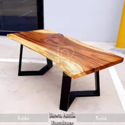 Meja Tamu Kayu Trembesi Modern Industrialis Model BA-86.1