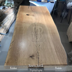 Daun Meja Jati Utuh Tanpa Sambung Minimalis Kayu Perhutani BA-150