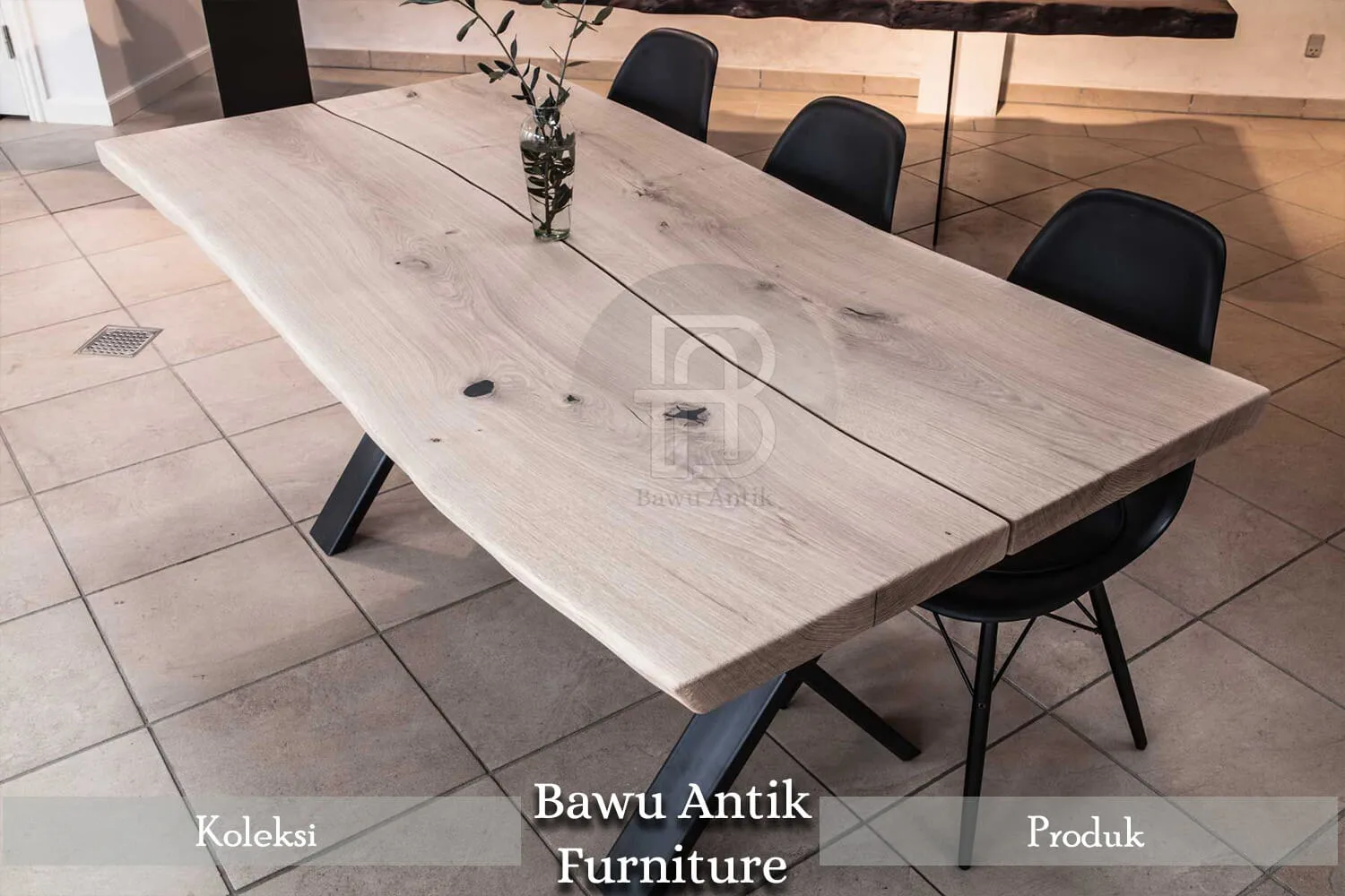 Harga Meja Jati Solid Meja Makan Minimalis Modern Desain BA-135