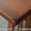 Meja Kayu Jati Natural Salak Brown Classic Vintage BA-191.1