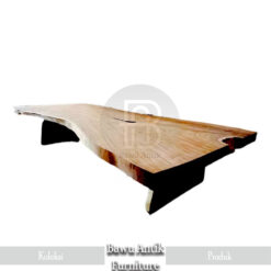 Meja Kayu Solid Trembesi Natural Model Minimalis Style BA-171