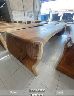 Meja Kayu Trembesi Model U Solid Wood Great Quality BA-187