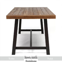 Meja Makan Jati Minimalis Industrialis Modern Style BA-200.1