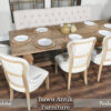 Meja Makan Jati Solid Rustic Natural Waterbase BA-153