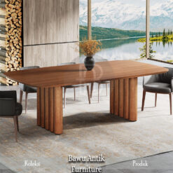 Meja Makan Minimalis Modern Kayu Jati High Quality BA-182