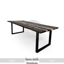 Meja Makan Minimalis Resin Modern Simple Elegant Model BA-172.1