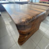 Meja Makan Solid Trembesi Model U Top Coat Glossy BA-190