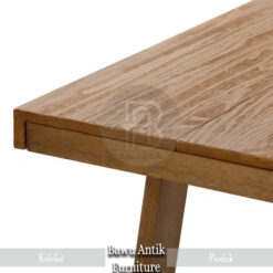 Meja Minimalis Kayu Jati Natural Simple Elegant BA-179.1