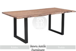 Meja Solid Jati Natural Industrial Desain Berkualitas BA-154