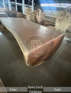 Meja Solid Kayu Trembesi Model U Furniture Terbaru BA-188