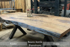 Meja Utuh Jati Waterbase Color Simple Minimalis Style BA-139