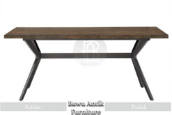 Meja Kayu Solid Jati Grade A Legal Wood Perhutani BA-206