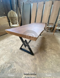 Meja Kayu Solid Jati Jepara Great Perhutani Legal Wood BA-202