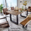 Meja Makan Kayu Trembesi Solid Modern Minimalis Desain BA-215.1