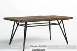 Meja Makan Minimalis Modern Cantik Kayu Jati Jepara BA-223.1