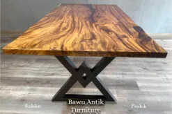 Meja Makan Solid Jati Industrial Modern Elegant Style BA-224