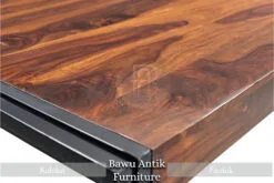 Meja Solid Kayu Jati Modern Minimalis Industrialis Jepara BA-219.1