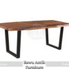 Meja Solid Kayu Jati Rangka Kaki Besi Industrial Style BA-209