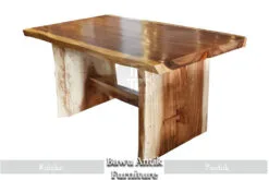 Meja Solid Kayu Trembesi Jepara Best Seller Bawu Antik BA-222