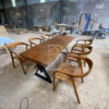 Set Meja Makan Minimalis Jati Jepara Hiroshima Chair BA-204.1