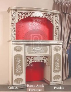 Meja Altar Kayu Jati Ukir Jepara Desain Mewah Classic Carving BA-234.1
