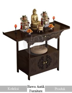 Meja Altar Sembahyang Kayu Jati Natural Solid Wood Minimalis BA-231