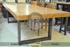Meja Kayu Jati Solid Simple Industrial Model Best Sale BA-252.1