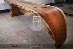 Meja Kayu Solid Bentuk U Kayu Trembesi Berkualitas Mebel Jepara BA-256