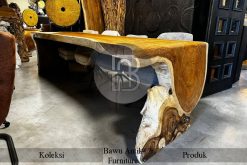 Meja Kayu Solid Bentuk U Waterfall Style Wood Great A BA-246