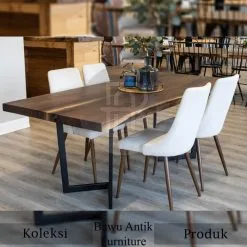 Meja Kayu Solid Suar Wood Model Meja Makan Terbaru BA-270
