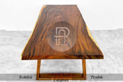 Meja Makan Kayu Solid Grade A Natural Color Furniture Jepara BA-250