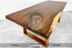 Meja Makan Kayu Solid Grade A Natural Color Furniture Jepara BA-250.1