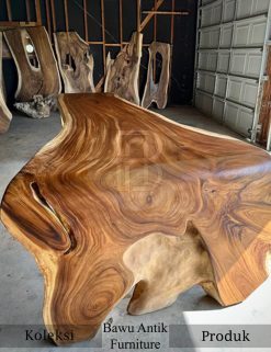 Meja Rapat Kayu Solid New Waterfall Elegant Design BA-278