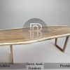 Meja Solid Kayu Trembesi New Industrial Style Kayu Utuh Furniture Jepara BA-240.1