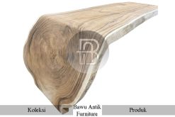 Meja Solid U Kayu Trembesi Utuh Serat Jati Great Quality BA-243